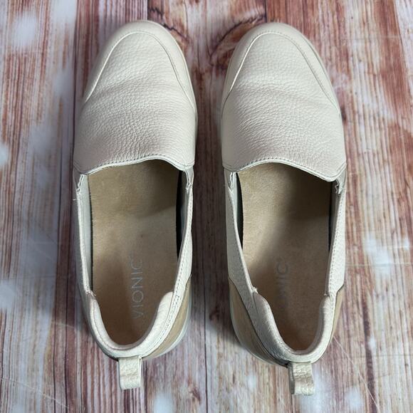 Vionic PENELOPE Womens Size 10 Tan Embossed Leather Leopard Casual Shoes Loafers - Picture 5 of 11